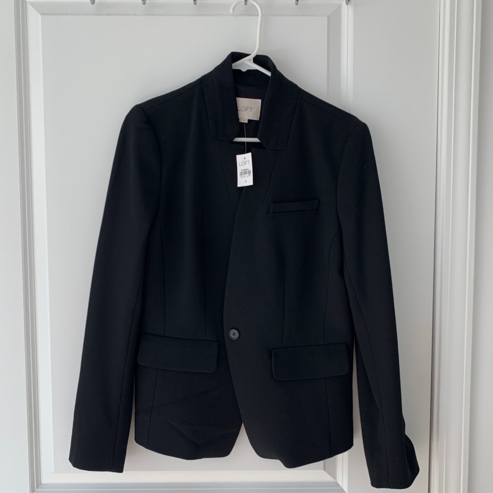 NEW Ann Taylor LOFT Black Blazer